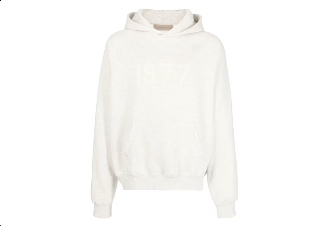 Sweat à capuche Fear of God Essentials automne-hiver 2022 coloris avoine clair