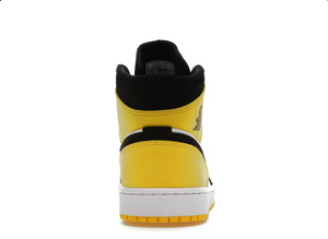 Jordan 1 Mid Jaune Bout Noir