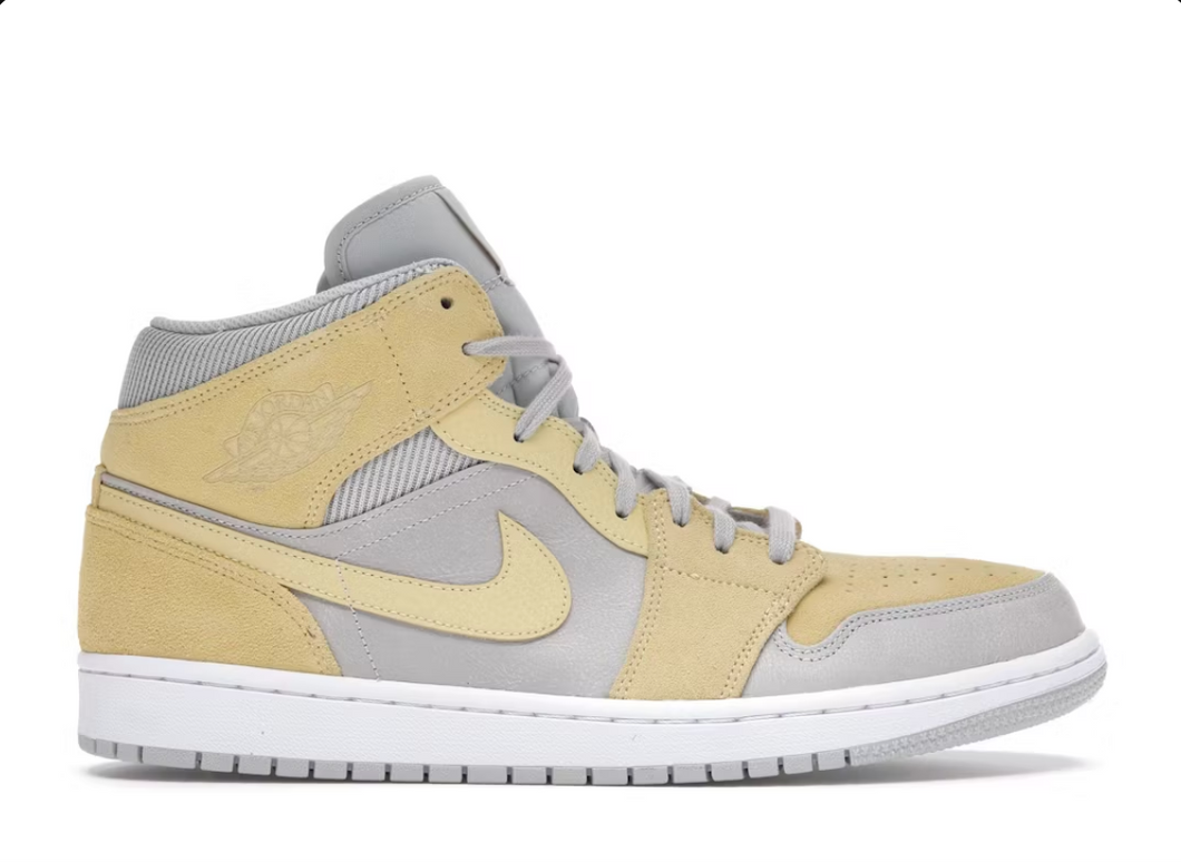 Jordan 1 Mid Mixed Textures Yellow