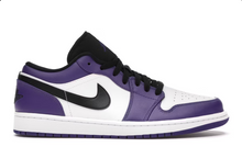 Charger l&#39;image dans la galerie, Jordan 1 Low Court Violet Blanc
