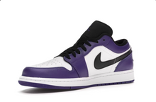 Charger l&#39;image dans la galerie, Jordan 1 Low Court Violet Blanc
