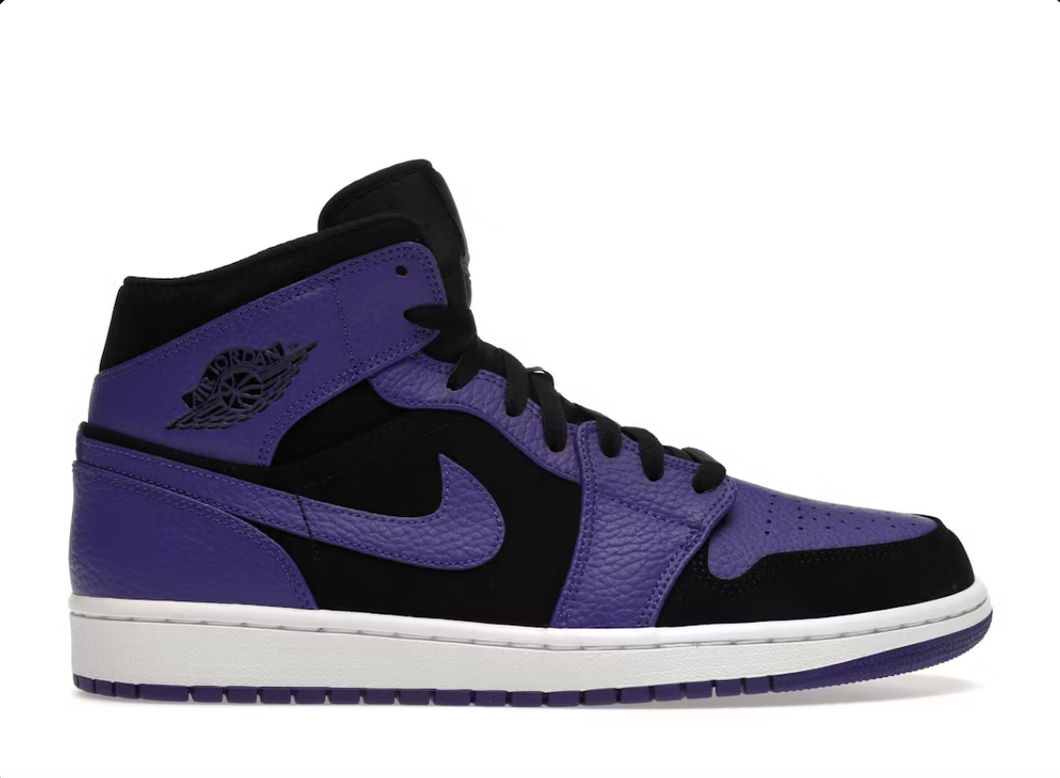 Jordan 1 Mid Black Dark Concord