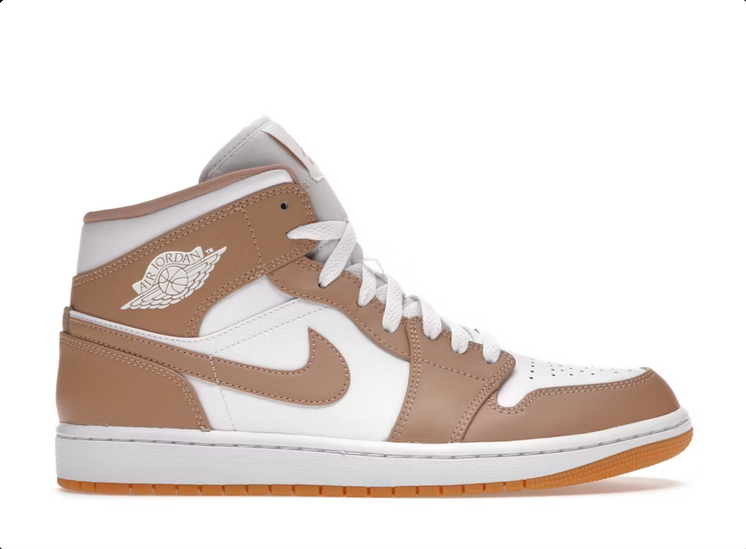 Jordan 1 Mid Tan Gomme