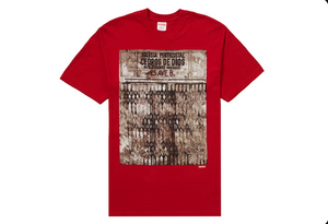 Supreme Martin Wong Iglesia Pentecostal Tee Red