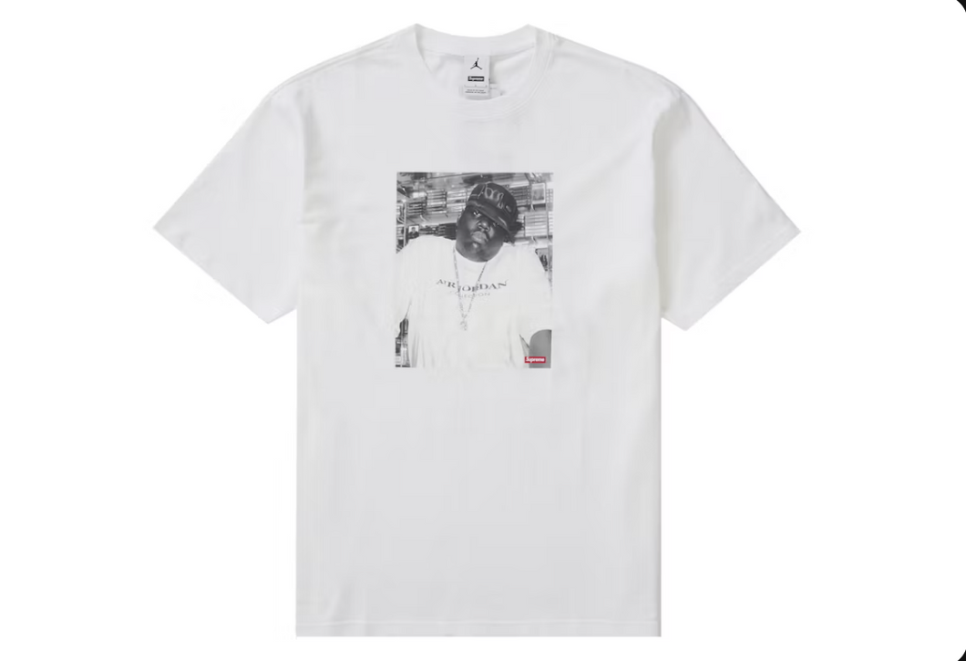 Haut à manches courtes Supreme Jordan Biggie blanc