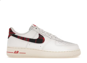 Nike Air Force 1 Low '07 LV8 Tartan Plaid White University Red