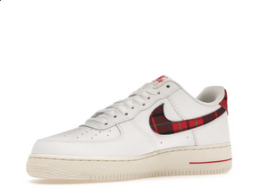 Nike Air Force 1 Low '07 LV8 Tartan Plaid Blanc Rouge Université