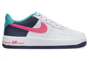 Nike Air Force 1 Low Blanc Bleu Tonnerre Dusty Cactus Racer Rose