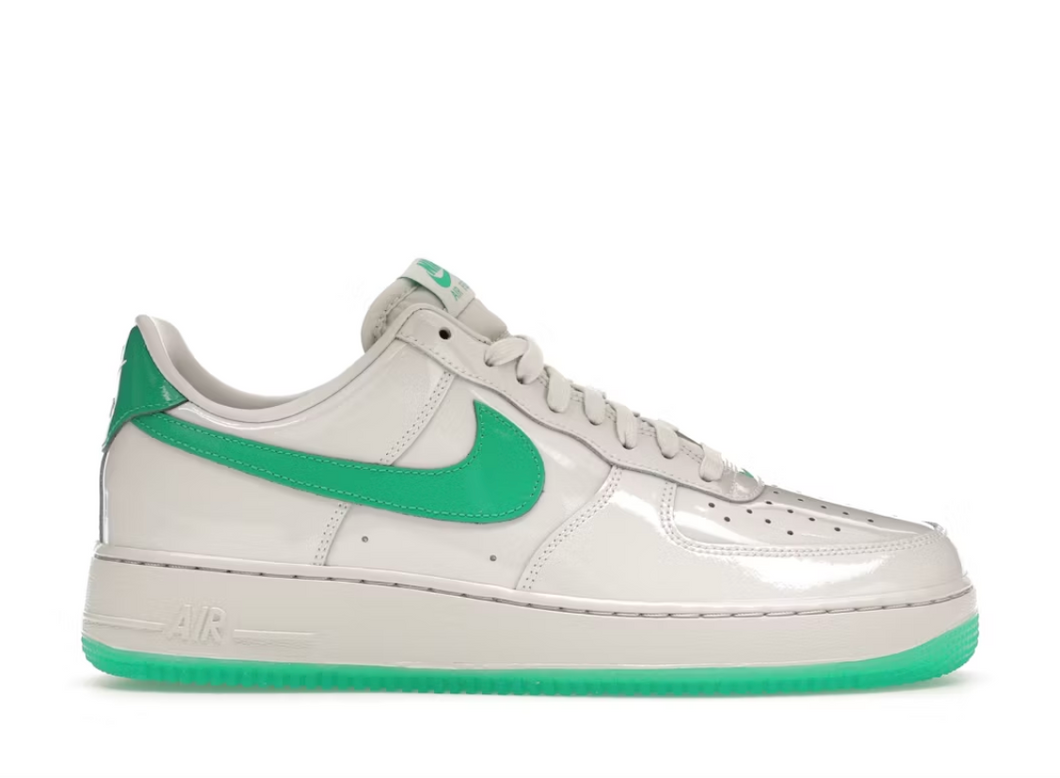 Nike Air Force 1 Low '07 Patent Platinum Tint Stadium Green