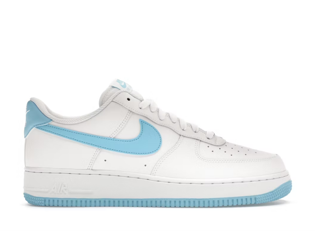 Nike Air Force 1 Low '07 Blanc Bleu Aquarius