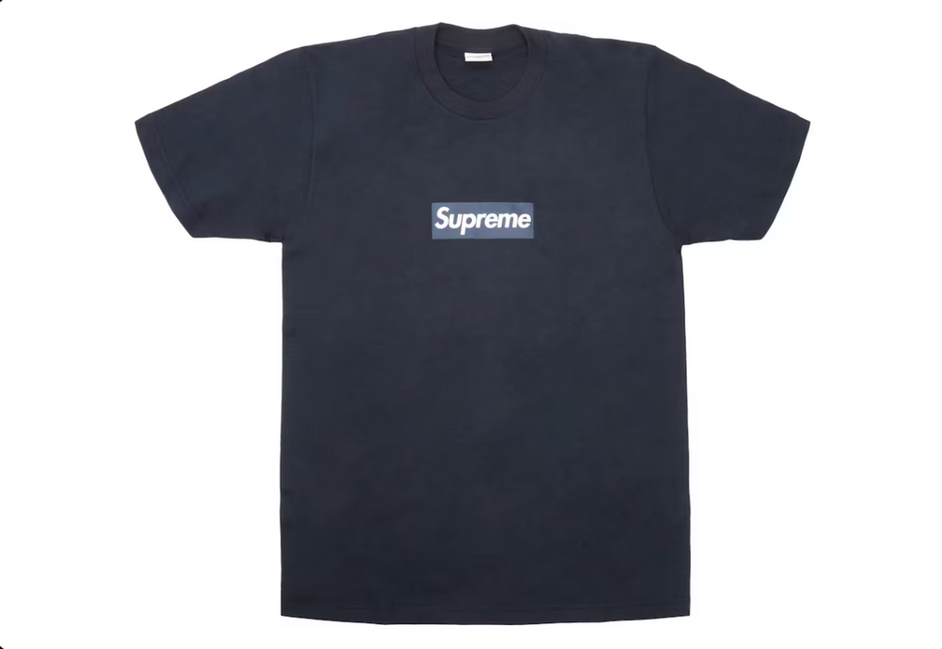 T-shirt Supreme New York Yankees Box Logo bleu marine 2015