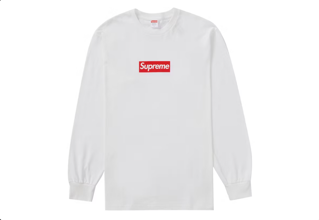 T-shirt à manches longues Supreme Box Logo Blanc