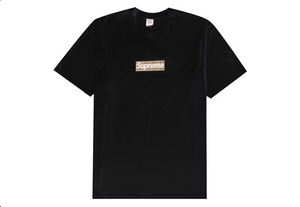 Supreme Burberry Box Logo Tee Black