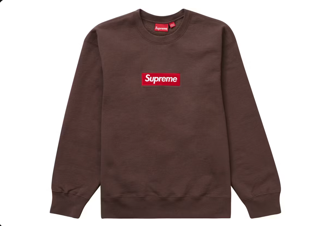 Sweat à capuche Supreme Box Logo (FW22) Marron