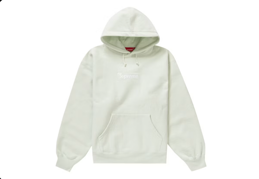 Supreme Box Logo Hooded Sweatshirt (FW23) Light Green