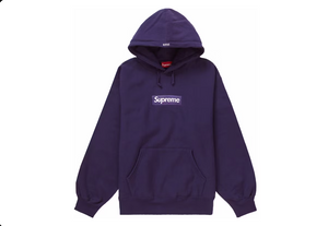 Sweat à capuche Supreme Box Logo (FW23) Violet foncé