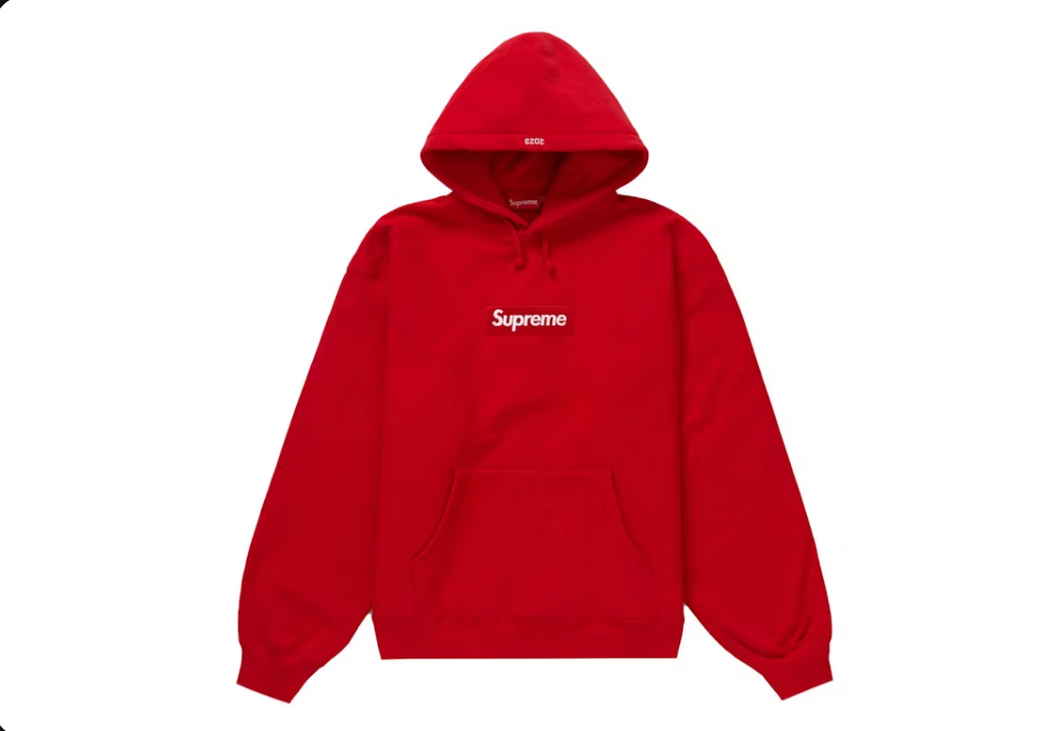 Sweat à capuche Supreme Box Logo (FW23) Rouge