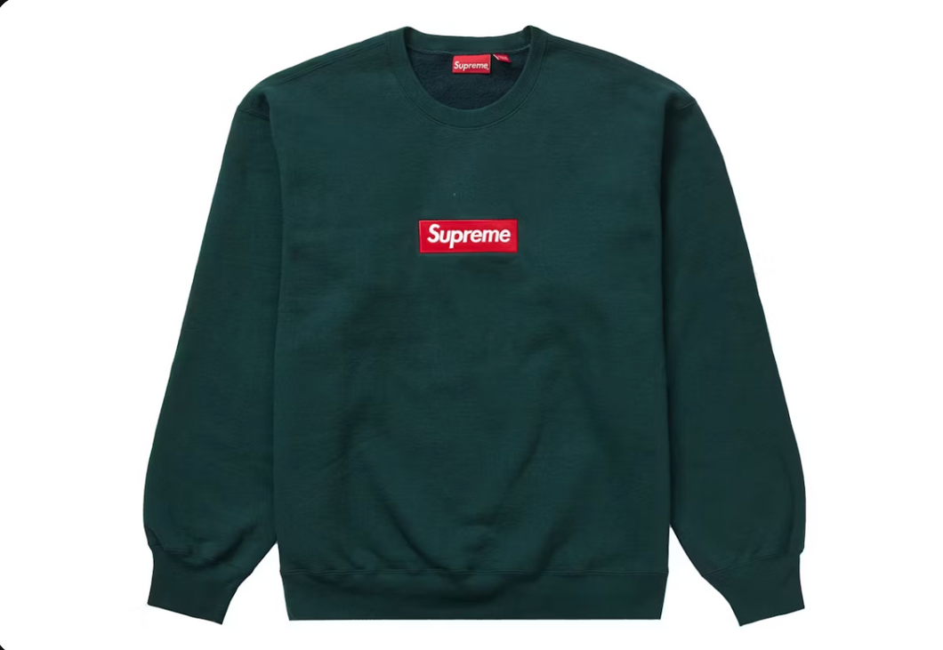 Supreme Box Logo Crewneck (FW22) Dark Pine