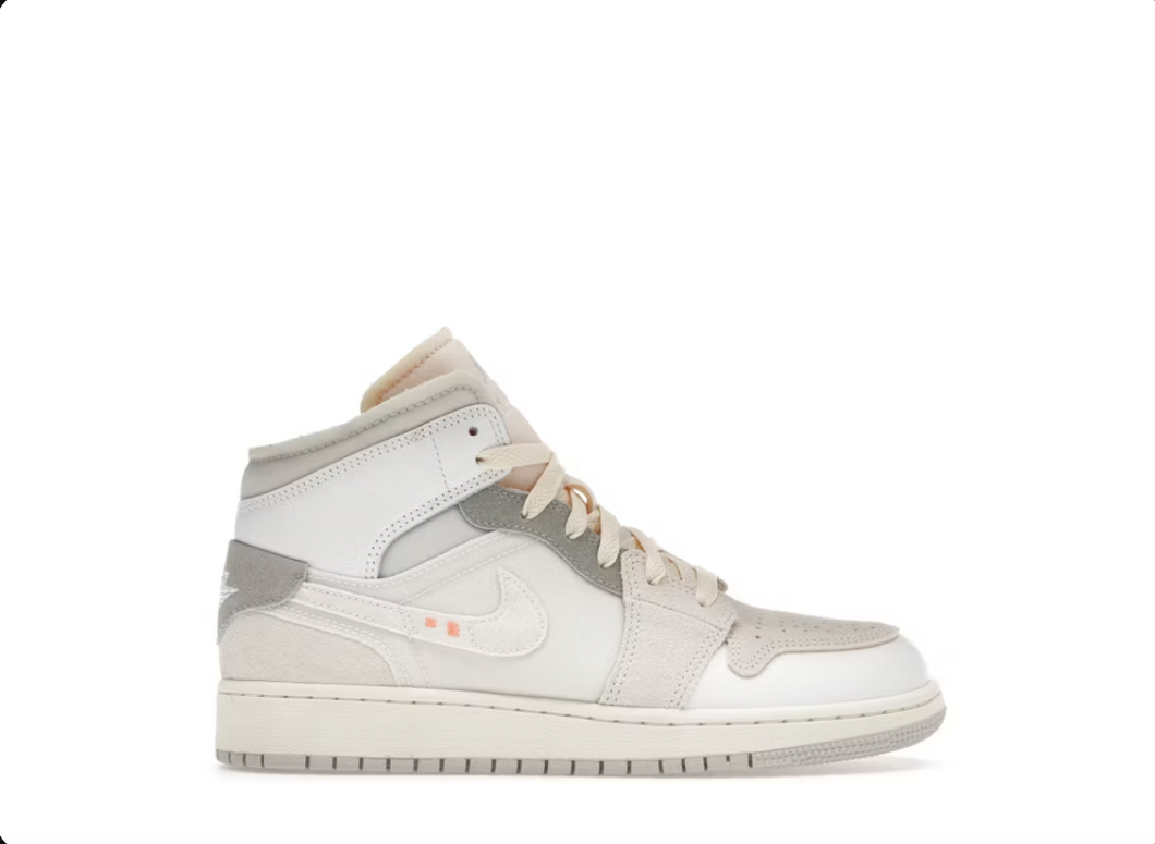 Jordan 1 Mid SE Craft Inside Out White Grey