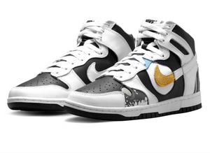 Nike Dunk High Transparent Blanc Noir