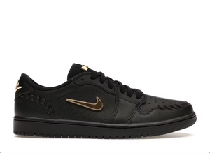 Jordan 1 Low Method of Make Black Metallic Gold