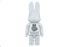 Charger l&#39;image dans la galerie, Bearbrick Rabbrick CHROME 400% BLANC
