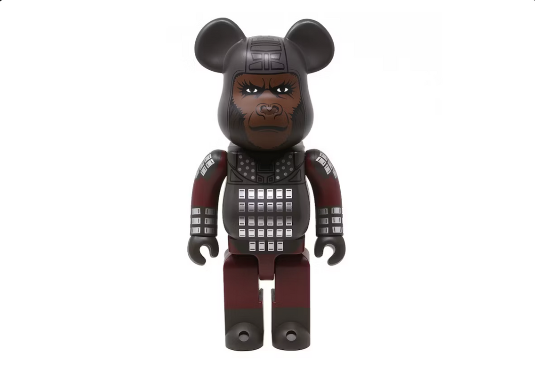 Bearbrick Planète des Singes Général Ursus 400% Gris