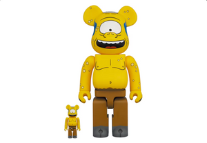 Coffret CYCLOPE 100% et 400% Bearbrick Les Simpson