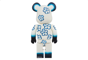 Bearbrick Hanako 400% Blanc/Bleu