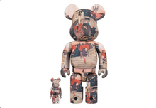 Load image into Gallery viewer, Bearbrick x Tokyo National Museum Hiroshige Utagawa (Fifty-three Stations of the Tokaido) Nihonbashi 100% &amp; 400% Set
