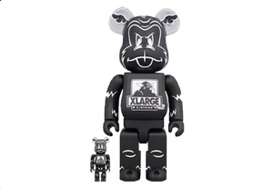 Coffret Bearbrick XLARGE x D*Face 100 % et 400 % Noir