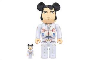 Bearbrick Elvis Presley 100% & 400% White