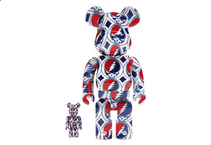 Coffret Bearbrick x Grateful Dead (Steal Your Face) 100 % et 400 %