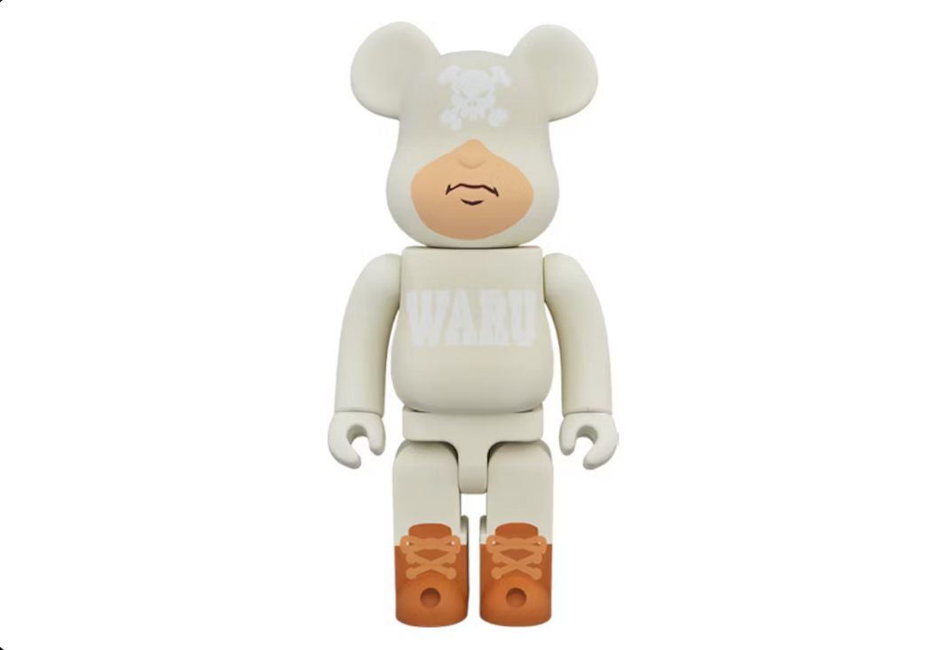 Bearbrick Tokyo Tribu Waru 400% Blanc