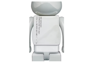 Bearbrick 20e anniversaire 1er modèle 400 % chrome blanc