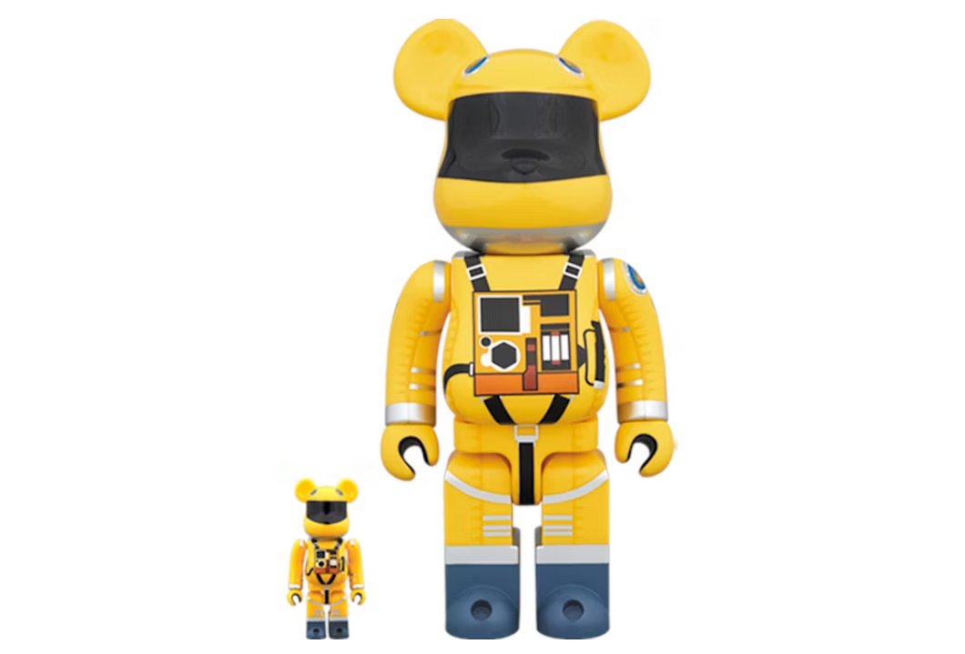 Bearbrick Space Suit Jaune Ver. 100% et 400% Set Jaune