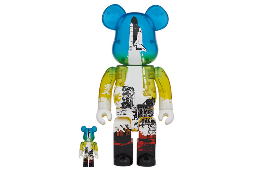 Bearbrick SPACE SHUTTLE LAUNCH Ver. 100% & 400% Set