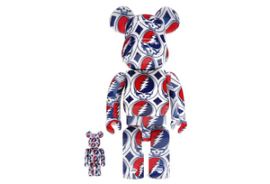 Coffret Bearbrick x Grateful Dead (Steal Your Face) 100 % et 400 %