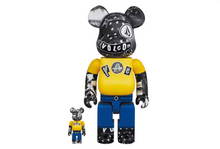 Charger l&#39;image dans la galerie, Ensemble Bearbrick x Volcom 30e anniversaire 100 % et 400 % Jaune/Bleu
