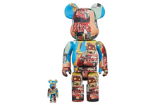 Charger l&#39;image dans la galerie, Coffret Bearbrick JEAN-MICHEL BASQUIAT #6 100% et 400%
