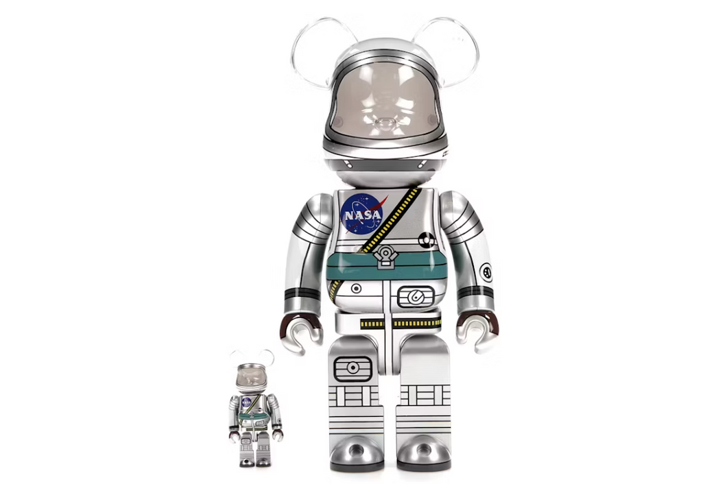 Ensemble Bearbrick Project Mercury Astronaut 100 % et 400 %