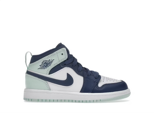 Jordan 1 Mid Mystic Bleu marine menthe mousse (PS)