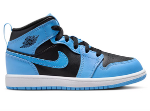 Jordan 1 Mid Bleu Université Noir (PS)