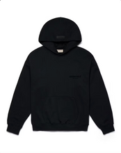 Charger l&#39;image dans la galerie, Sweat à capuche Fear of God Essentials automne-hiver 2022 coloris noir limousine
