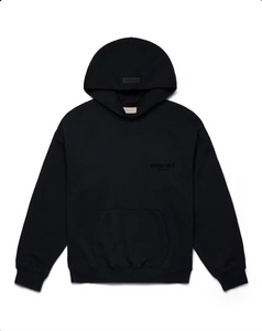 Sweat à capuche Fear of God Essentials automne-hiver 2022 coloris noir limousine