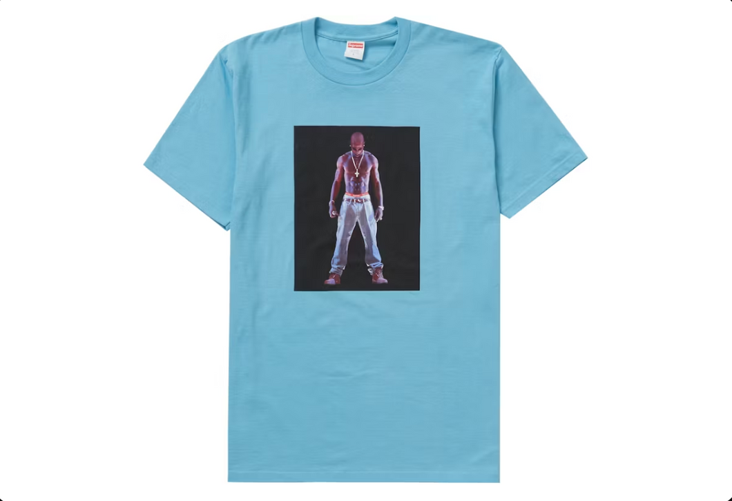 T-shirt Supreme Tupac Hologram Ardoise Clair