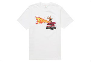 T-shirt à queue arrière Thrasher Supreme Blanc