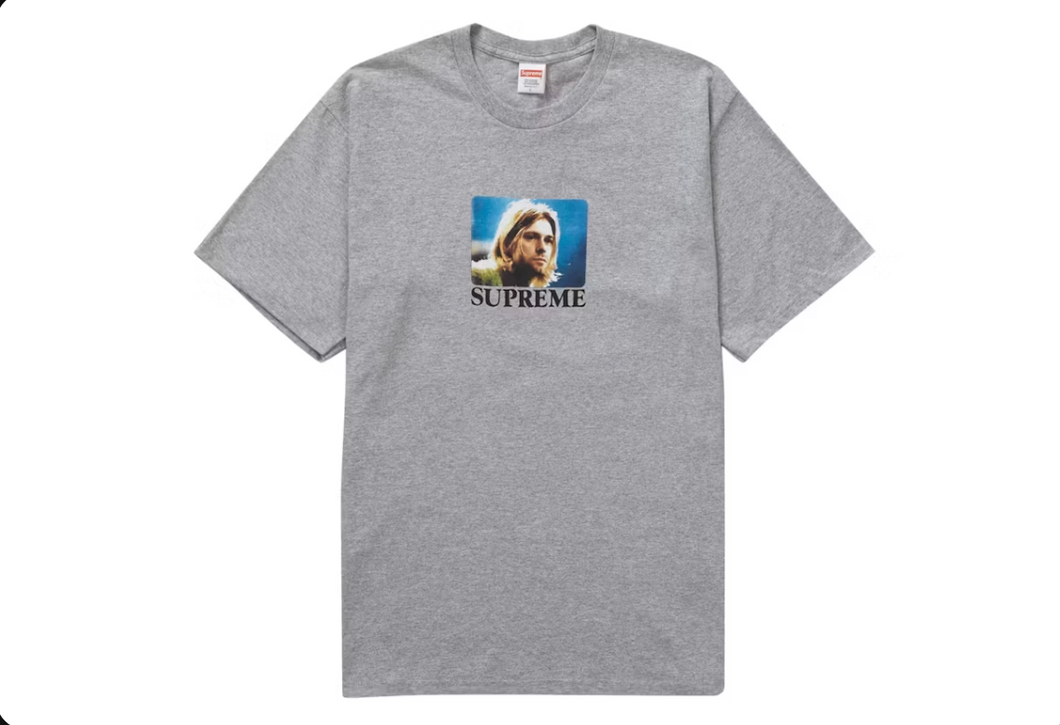 T-shirt Supreme Kurt Cobain gris chiné