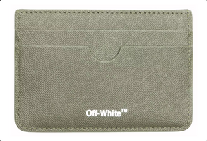 Porte-cartes OFF-WHITE Diag Saff Militaire/Blanc