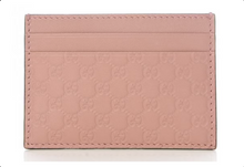 Charger l&#39;image dans la galerie, Porte-cartes Gucci Microguccissima (5 emplacements pour cartes) Rose pâle
